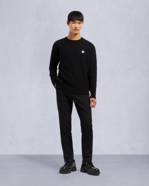 Black Moose Knuckles Jog Falls Cashmere-merino  Men Sweater | USA-YUZIN5806