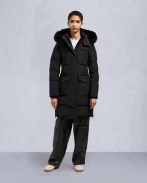 Black Moose Knuckles Onyx Causapscal Women Parka | USA-CHIKQ9315