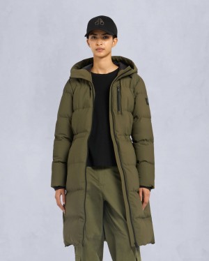 Olive Moose Knuckles Lenin Women Parka | USA-JWVHZ5098