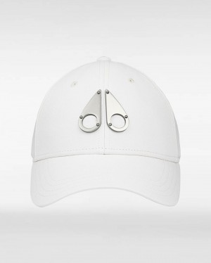 White Moose Knuckles Fashion Logo Icon Cap | USA-EFWKQ1269