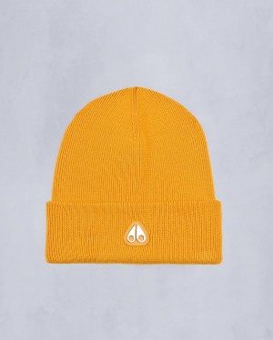 Yellow Moose Knuckles Parnis Beanie | USA-QLAVE9870