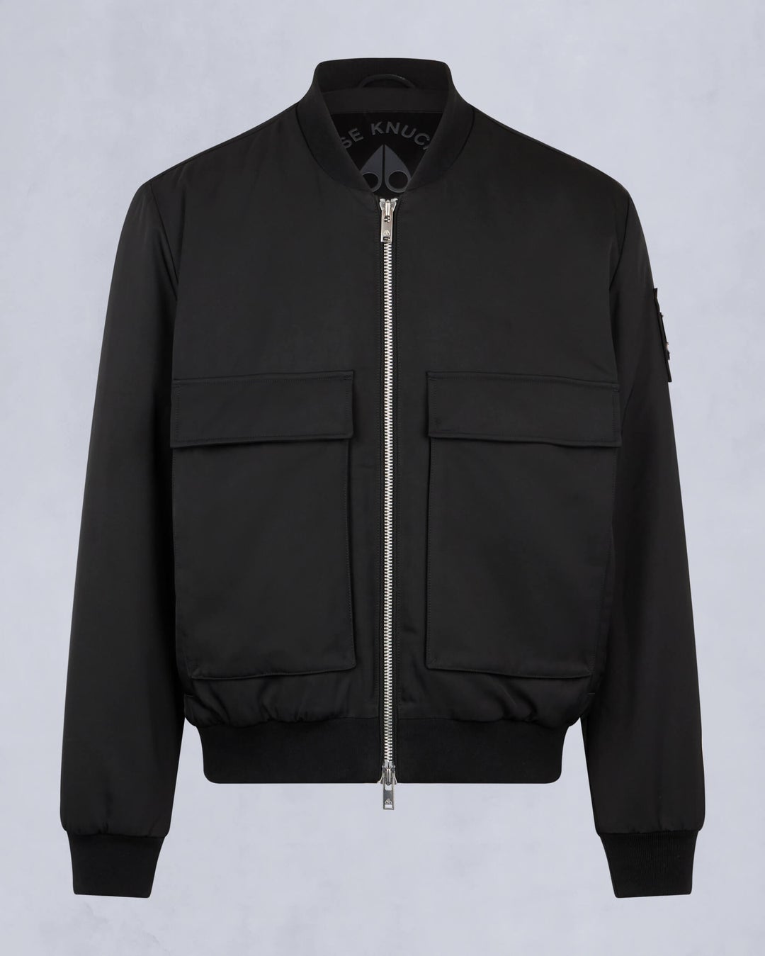 Black Moose Knuckles Alder Twill Men Bomber Jacket | USA-LYAGQ2608