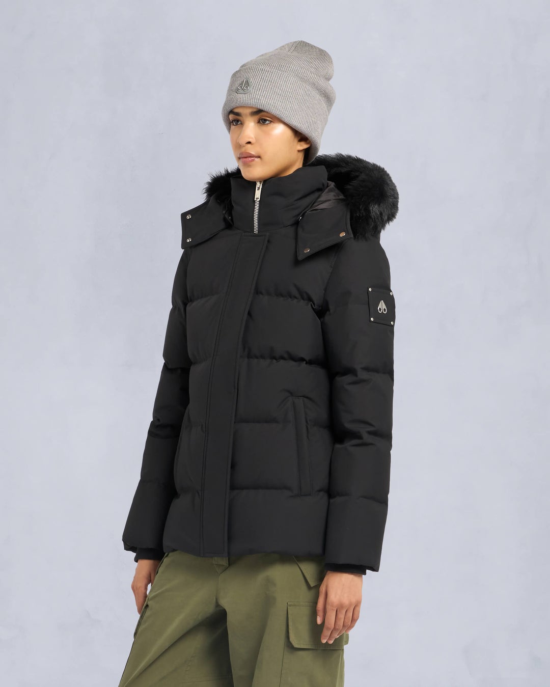 Black Moose Knuckles Cloud Shearling 3q Women Winter Jacket | USA-NLRIC3841