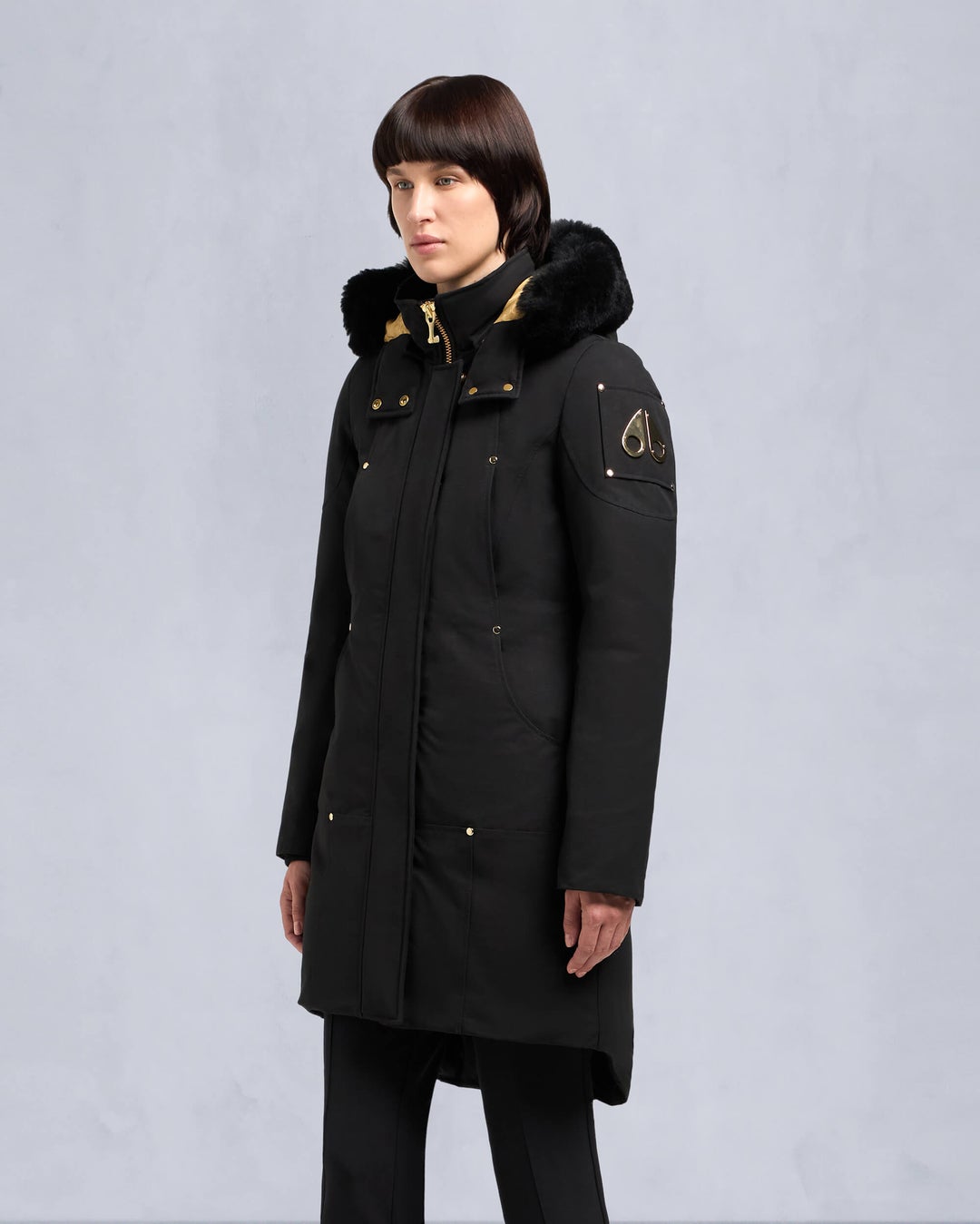 Black Moose Knuckles Gold Series Grand Metis Women Parka | USA-ISELQ7095