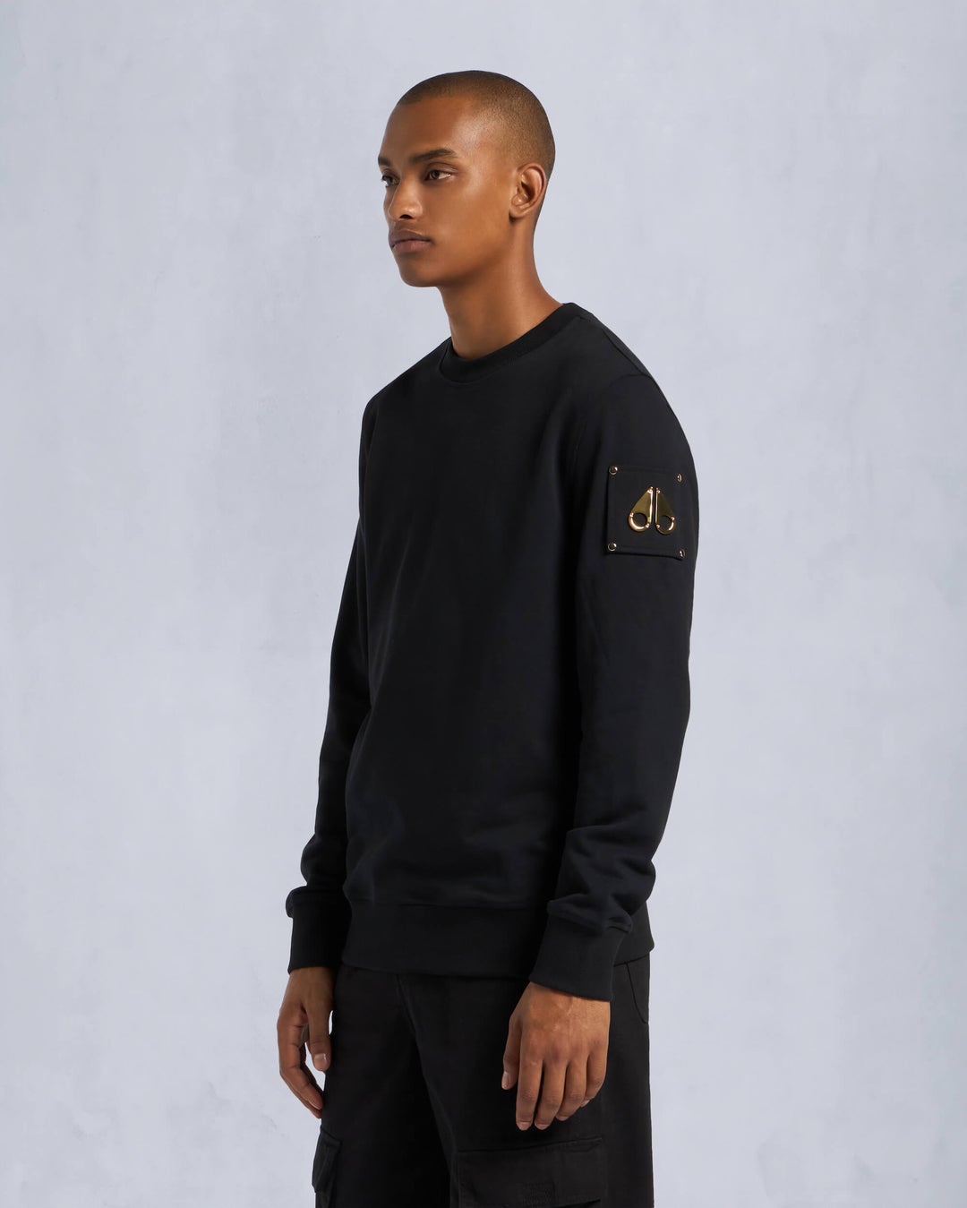 Black Moose Knuckles Gold Series Snyder Men Sweatshirt | USA-HUKNC2159