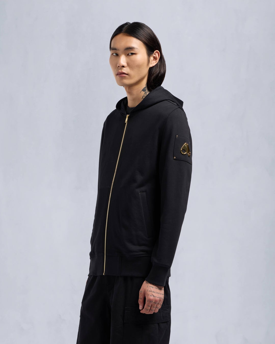 Black Moose Knuckles Gold Series Snyder Zip Men Hoodie | USA-CXEPO0243