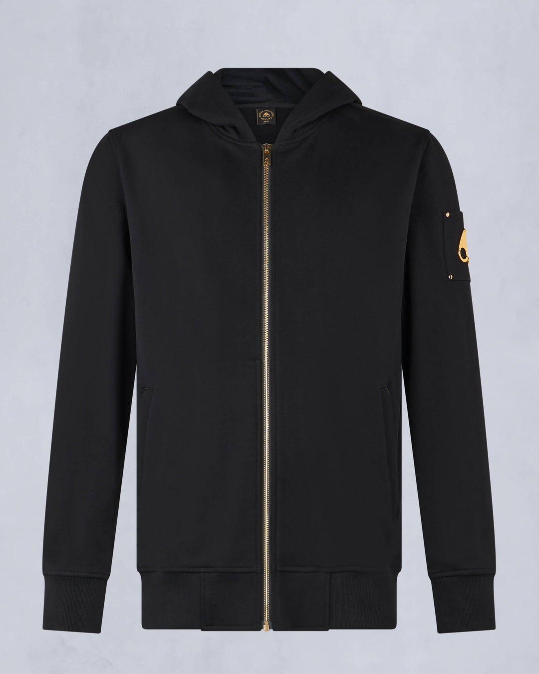 Black Moose Knuckles Gold Series Snyder Zip Men Hoodie | USA-CXEPO0243