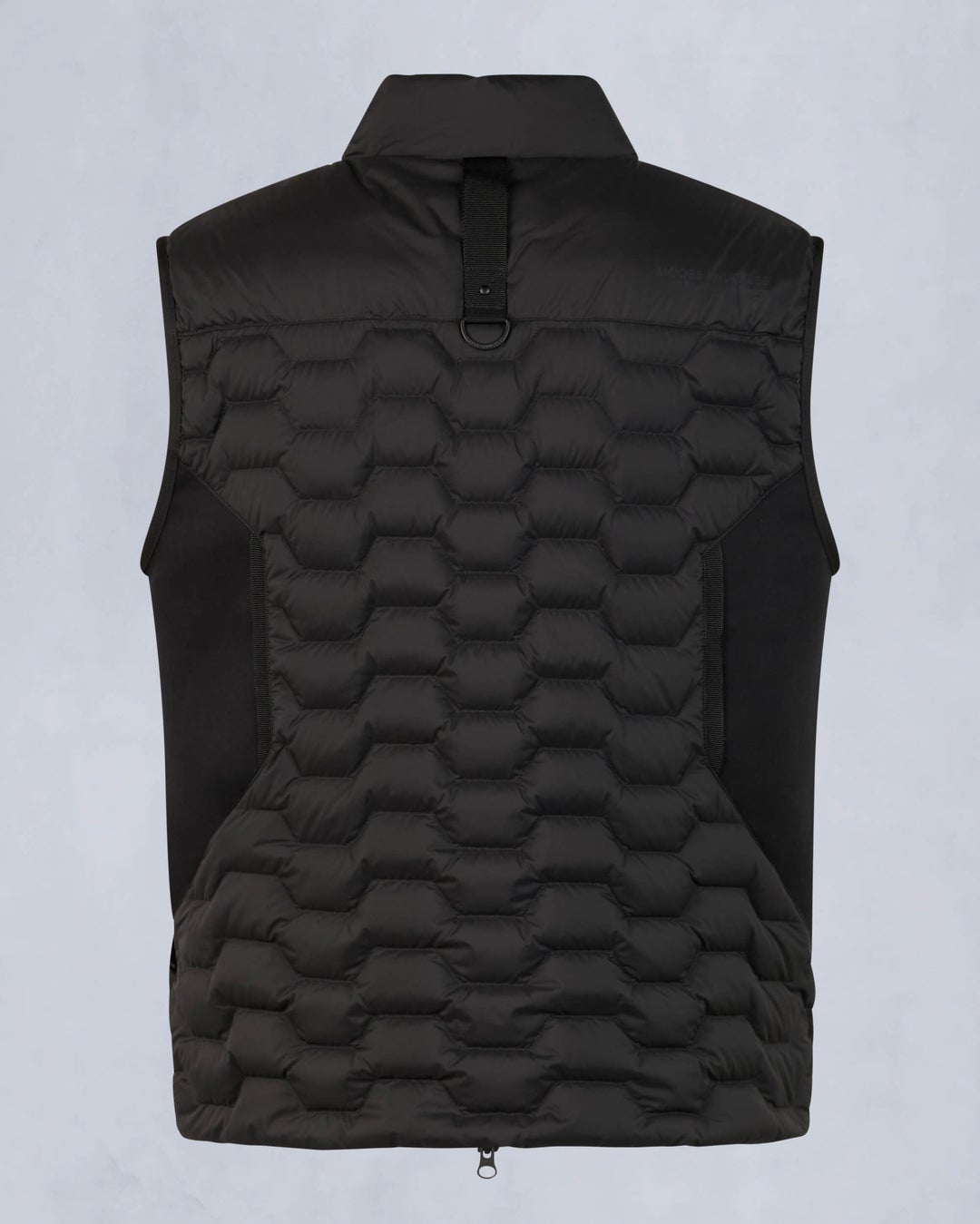 Black Moose Knuckles Granite Down Hybrid Men Vest | USA-XTUQK8579