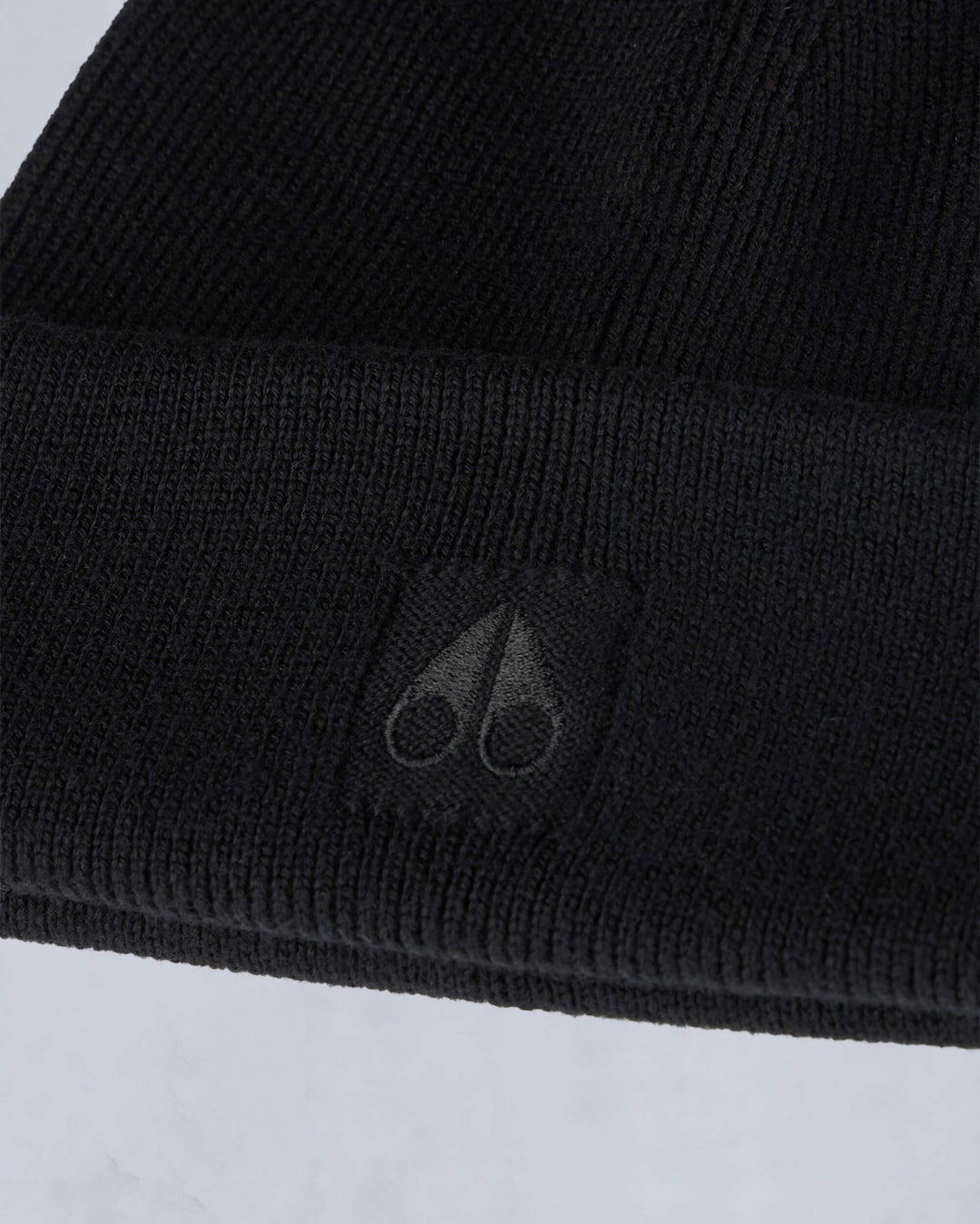 Black Moose Knuckles Helicon Wool Beanie | USA-FMBUO8502