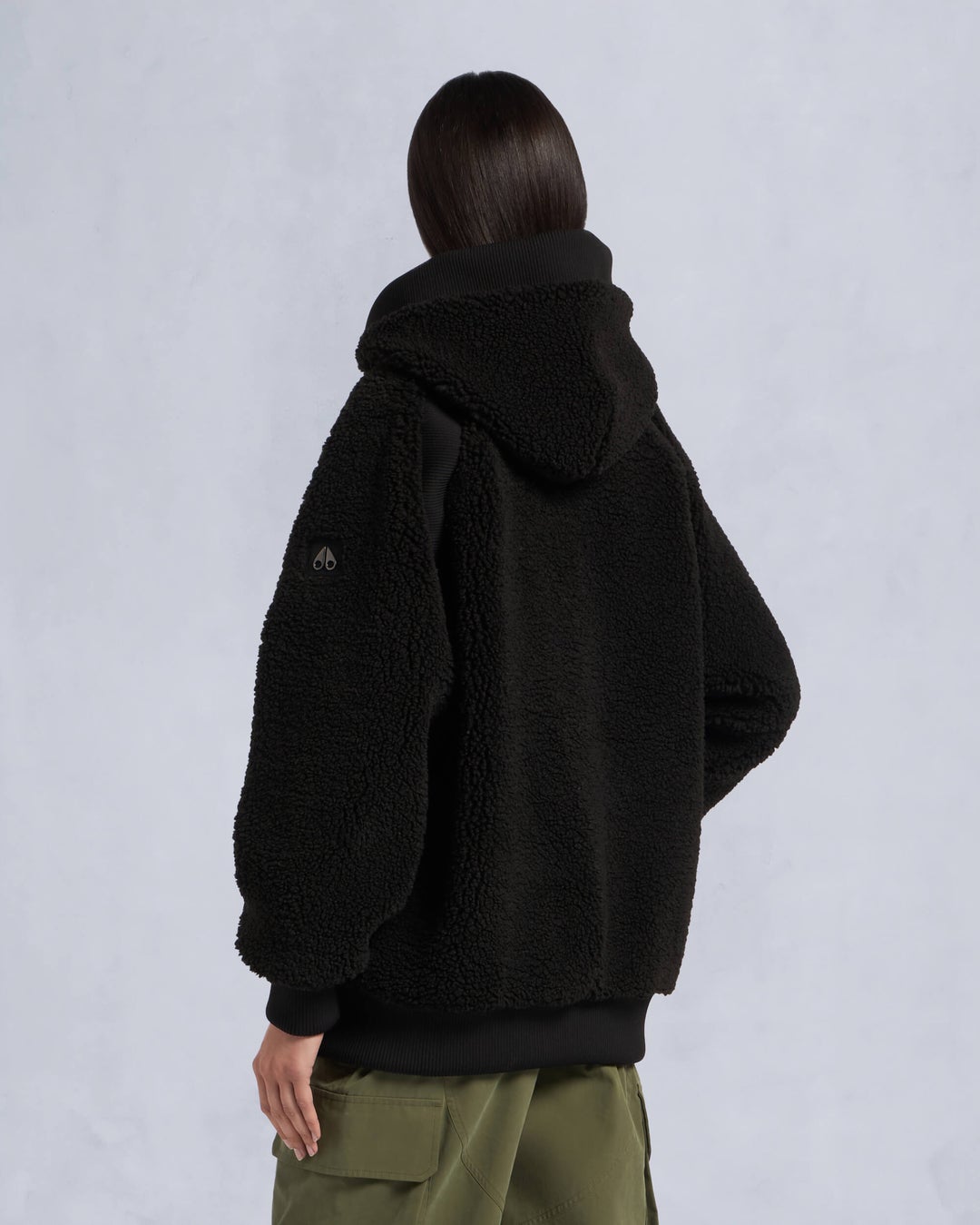 Black Moose Knuckles Holland Sherpa Women Hoodie | USA-PCOBX2645