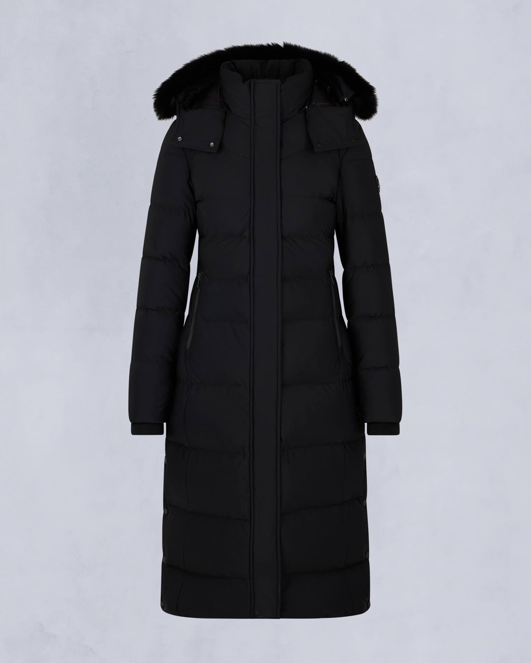 Black Moose Knuckles Jocada Shearling Long Women Parka | USA-VTQHG7063