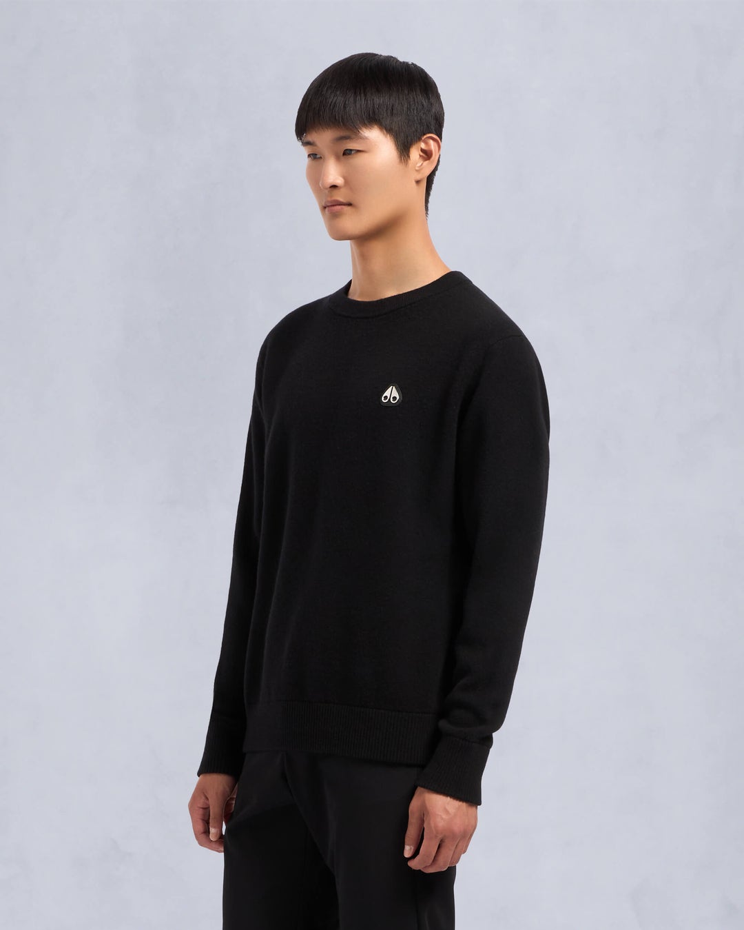 Black Moose Knuckles Jog Falls Cashmere-merino  Men Sweater | USA-YUZIN5806