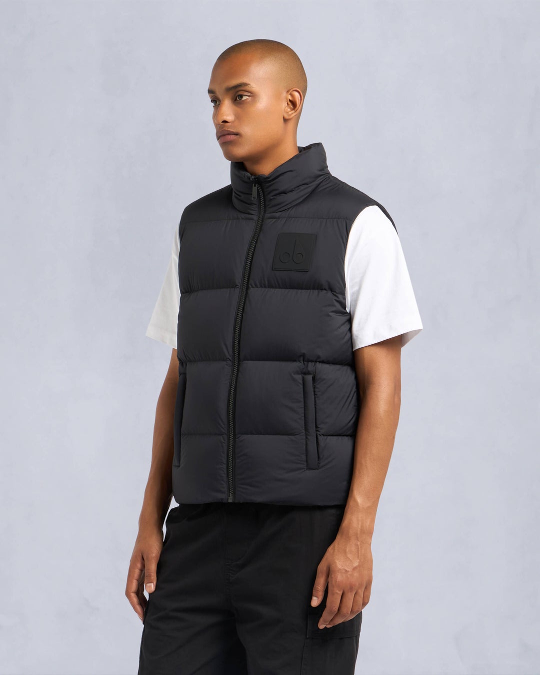 Black Moose Knuckles Kings Down Men Puffer Vest | USA-BZONG2534