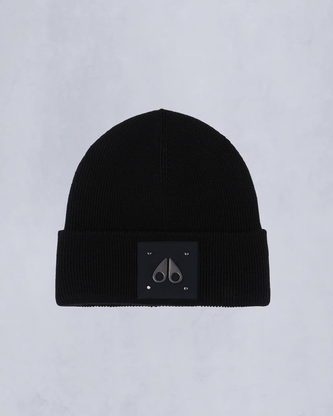 Black Moose Knuckles Logo Beanie | USA-MHFRQ8621