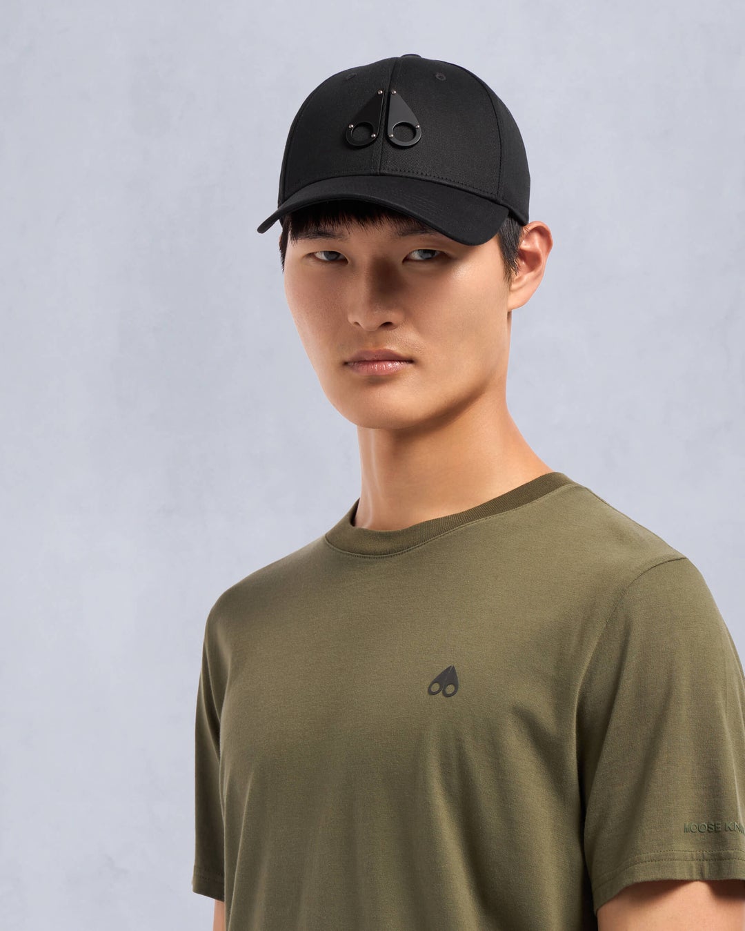 Black Moose Knuckles Logo Icon Cap | USA-KFEDT4132