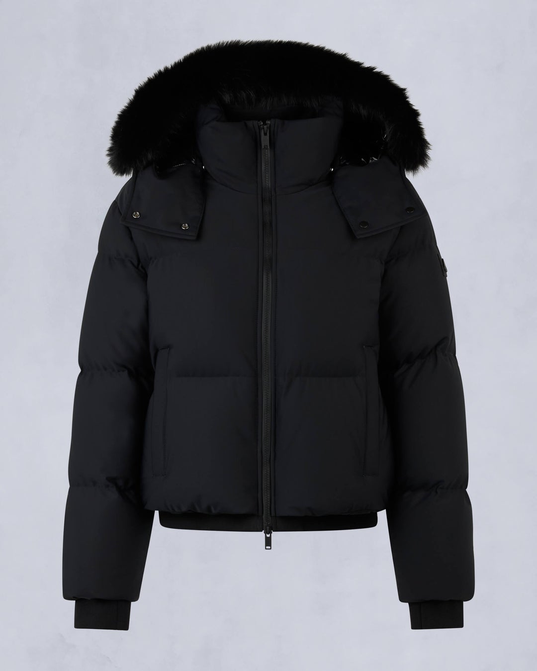 Black Moose Knuckles Misti Shearling Puffer Women Down Jacket | USA-ZBUVC3175