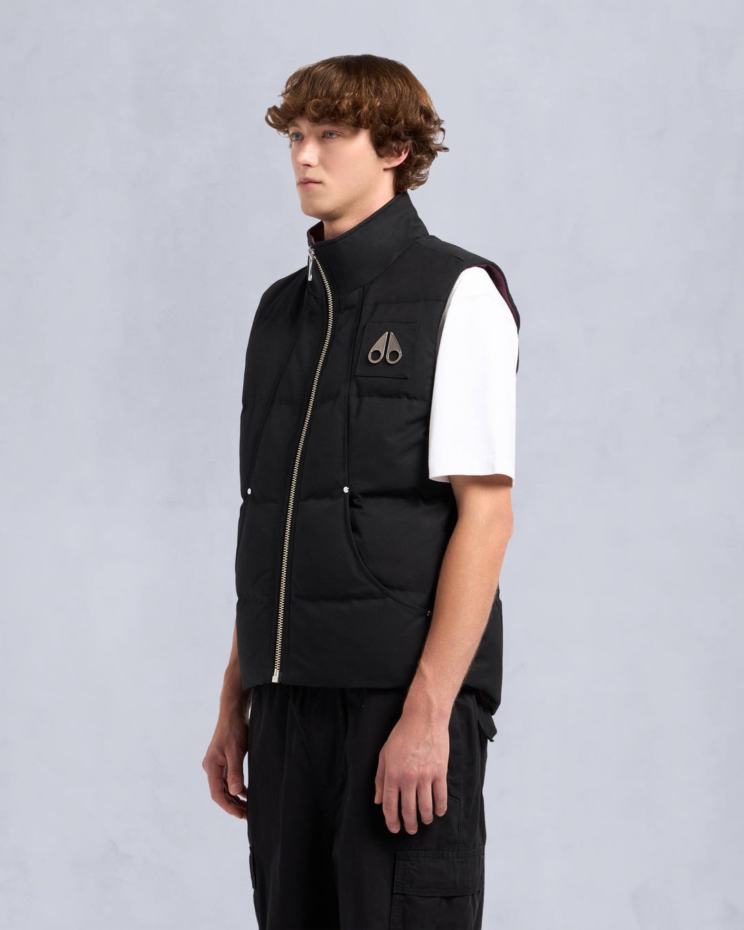 Black Moose Knuckles Montreal Tonal Men Vest | USA-MPWUL5069