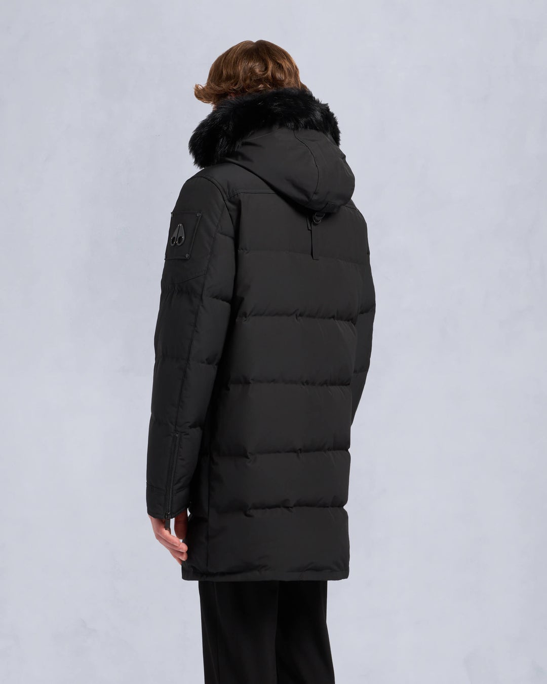 Black Moose Knuckles Onyx Shearling Big Ridge Men Parka | USA-RFAMJ4527