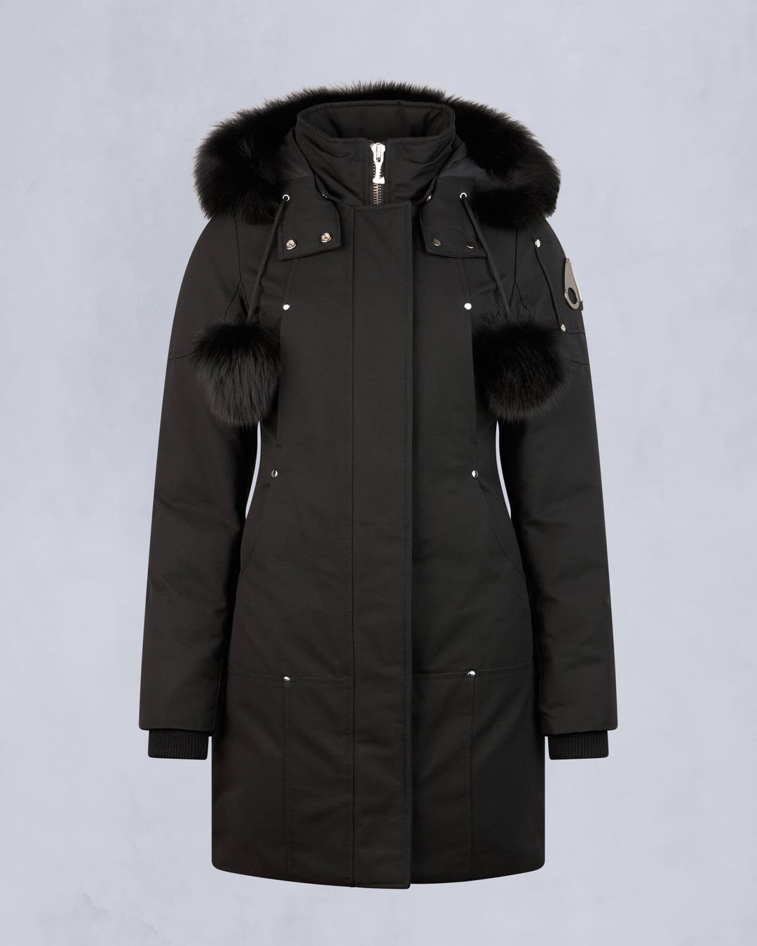 Black Moose Knuckles Original Stirling Fur Women Parka | USA-ILWHG4172