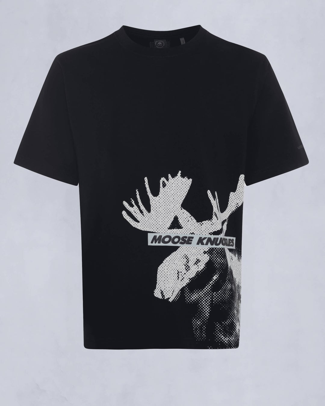 Black Moose Knuckles Vinson Massif Men T-Shirt | USA-QFOCD3721