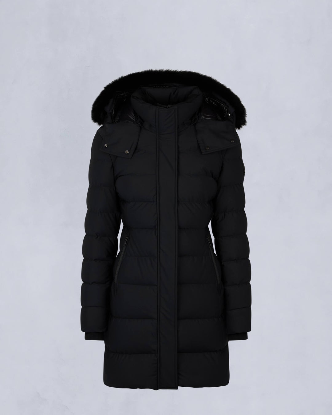 Black Moose Knuckles Watershed Shearling Women Parka | USA-SROMA1407