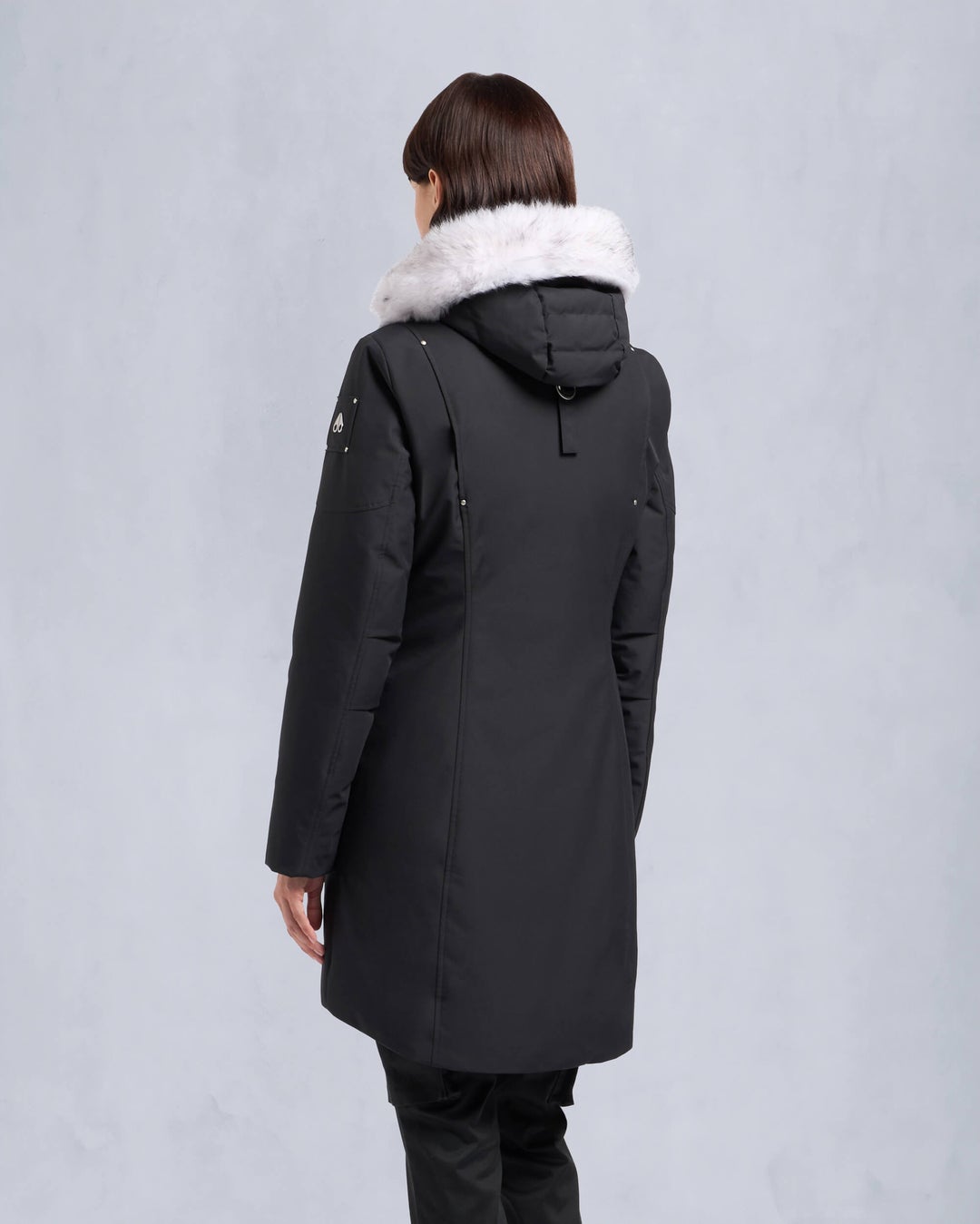 Black / Grey Moose Knuckles Cloud Shearling Women Parka | USA-JMOPV2107