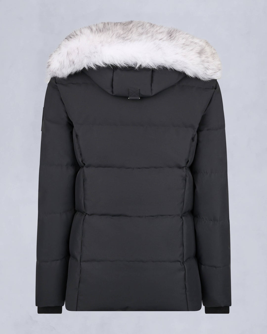 Black / Grey Moose Knuckles Cloud Shearling 3q Women Winter Jacket | USA-TEWGU2065