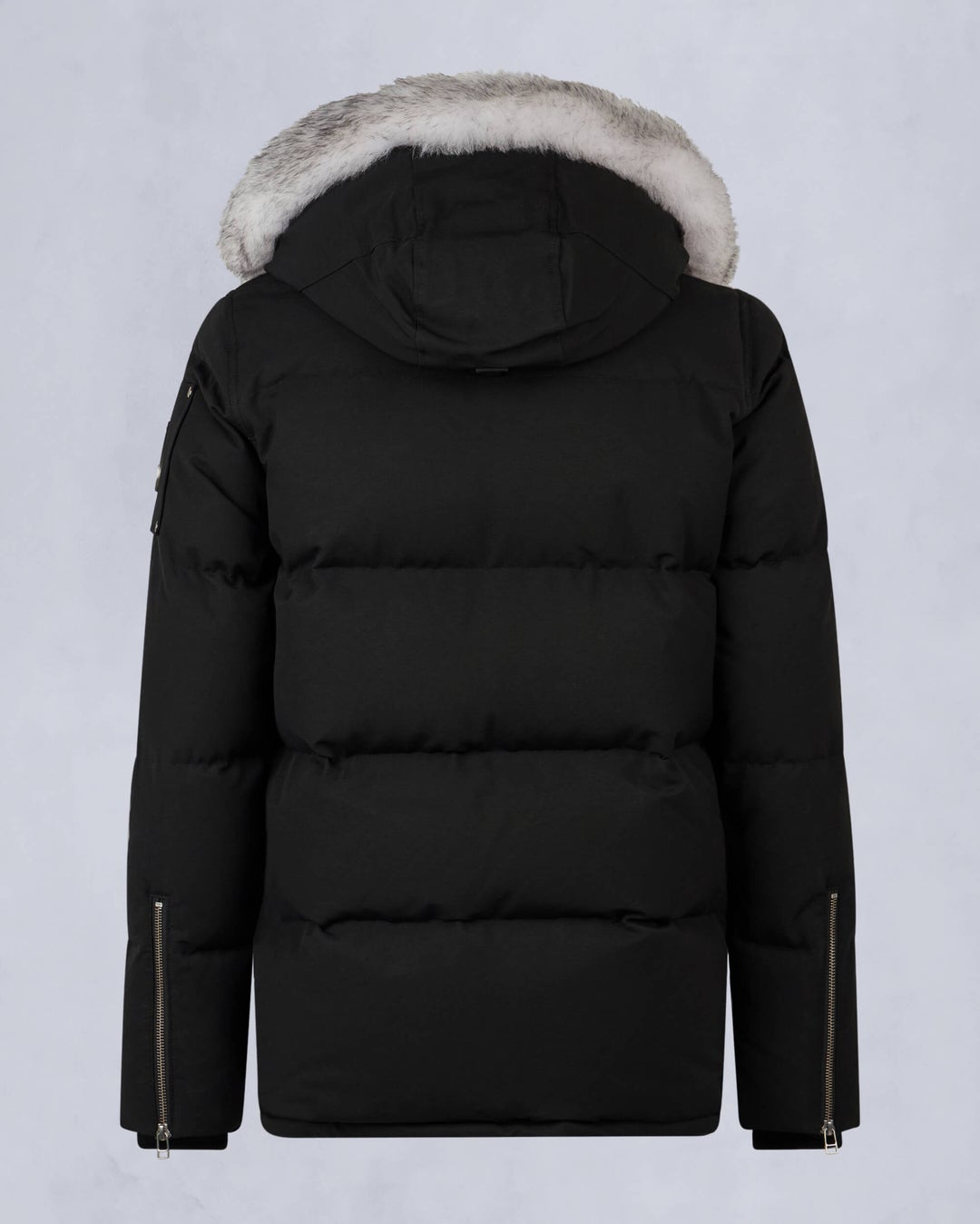 Black / White Moose Knuckles Original Shearling 3q Men Winter Jacket | USA-KLMUZ1576