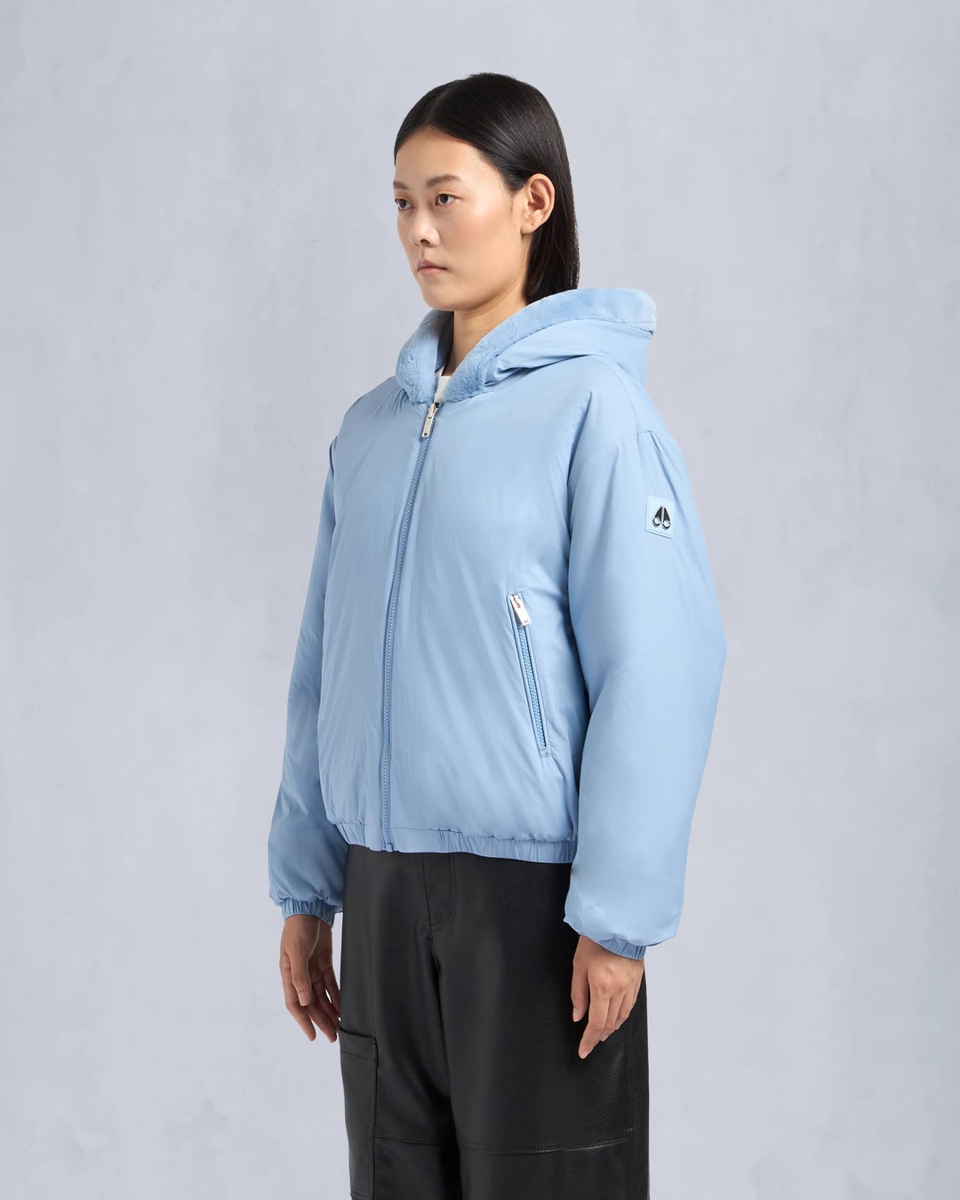 Blue Moose Knuckles Eaton Reversible Bunny Women Hoodie | USA-WSGJE9086