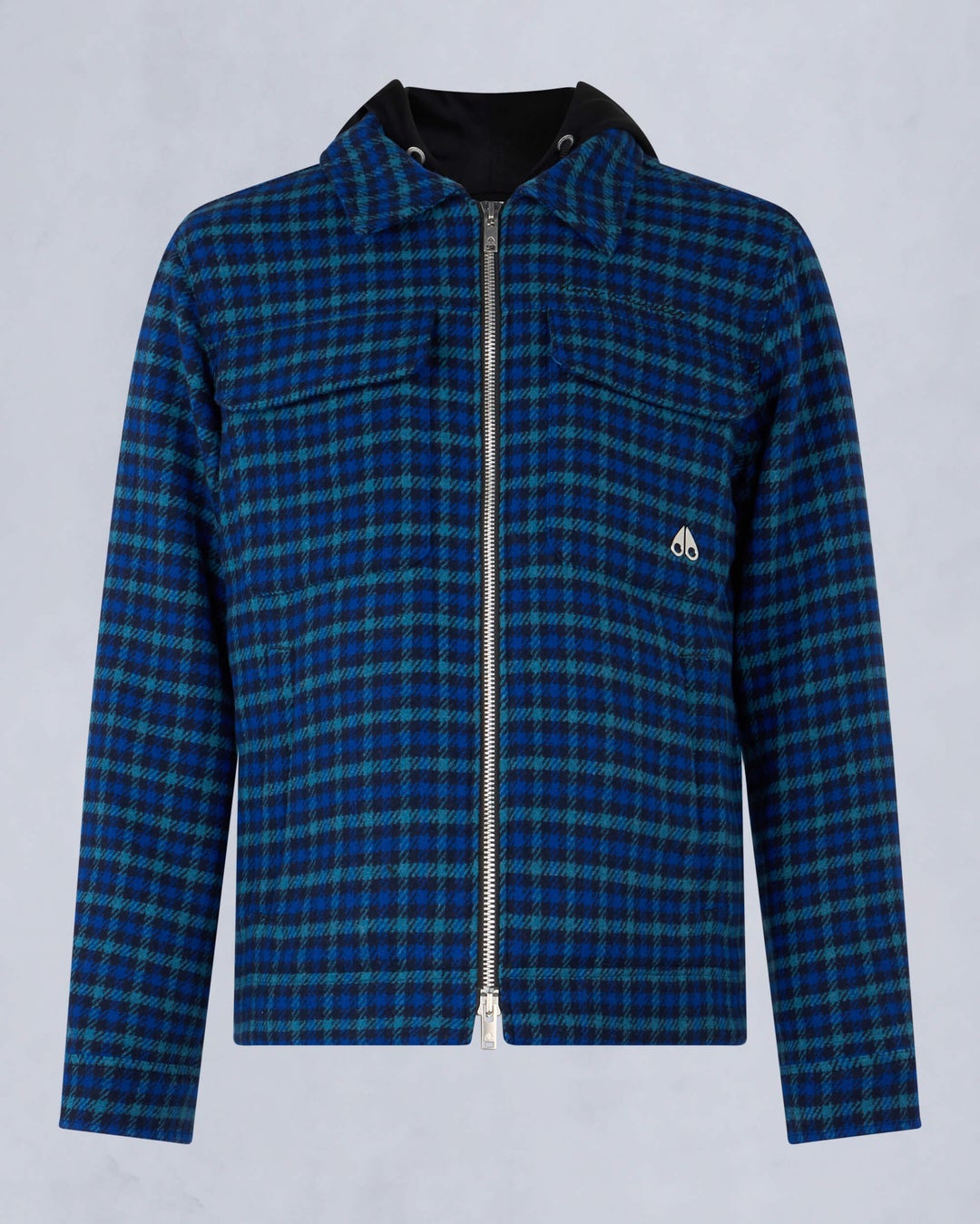 Blue / Green / Black Moose Knuckles Snowdon Men Shirt Jackets | USA-JRNTK1790