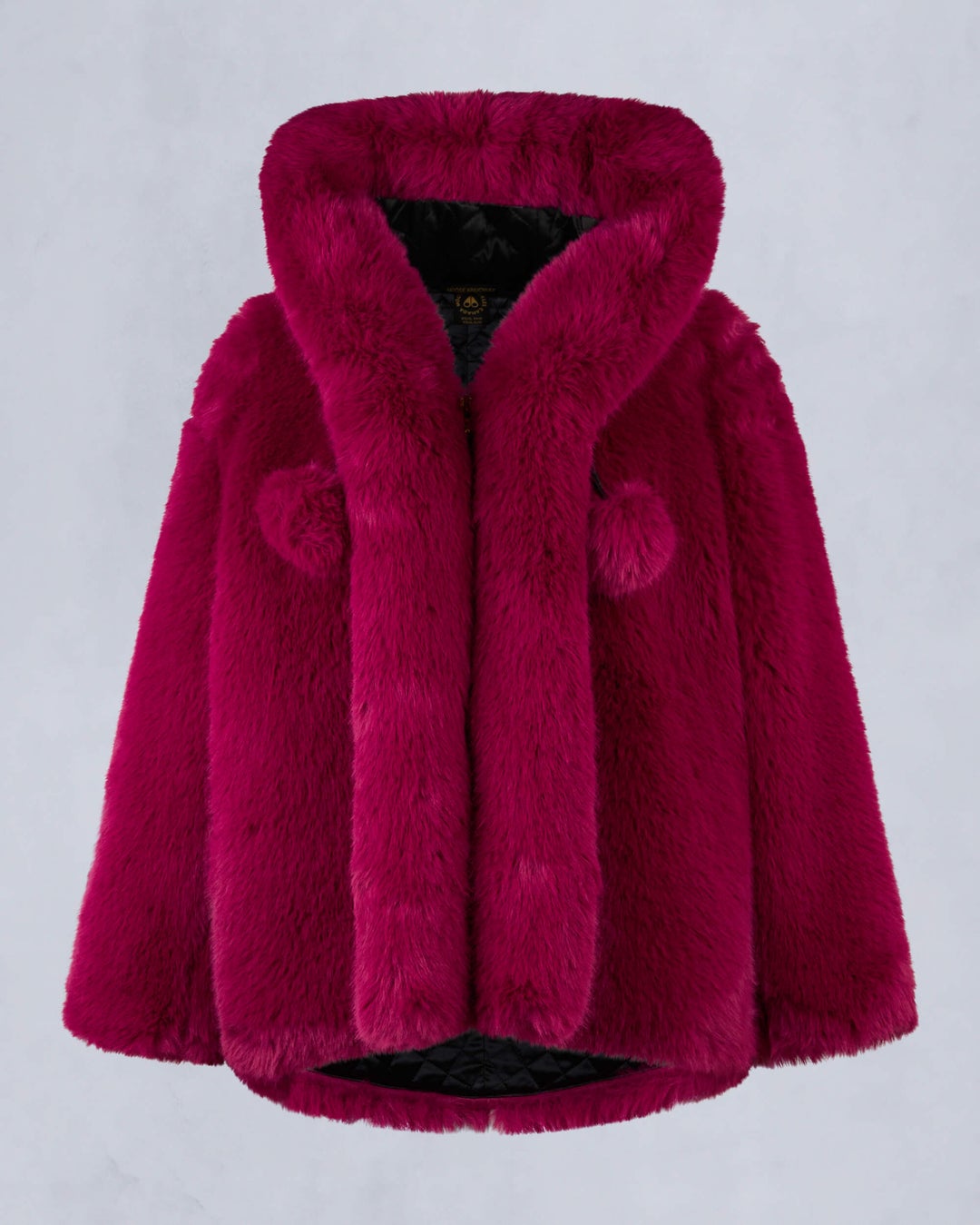 Burgundy Moose Knuckles Gold Series Jade Faux Fur Women Winter Jacket | USA-MIFRP7251