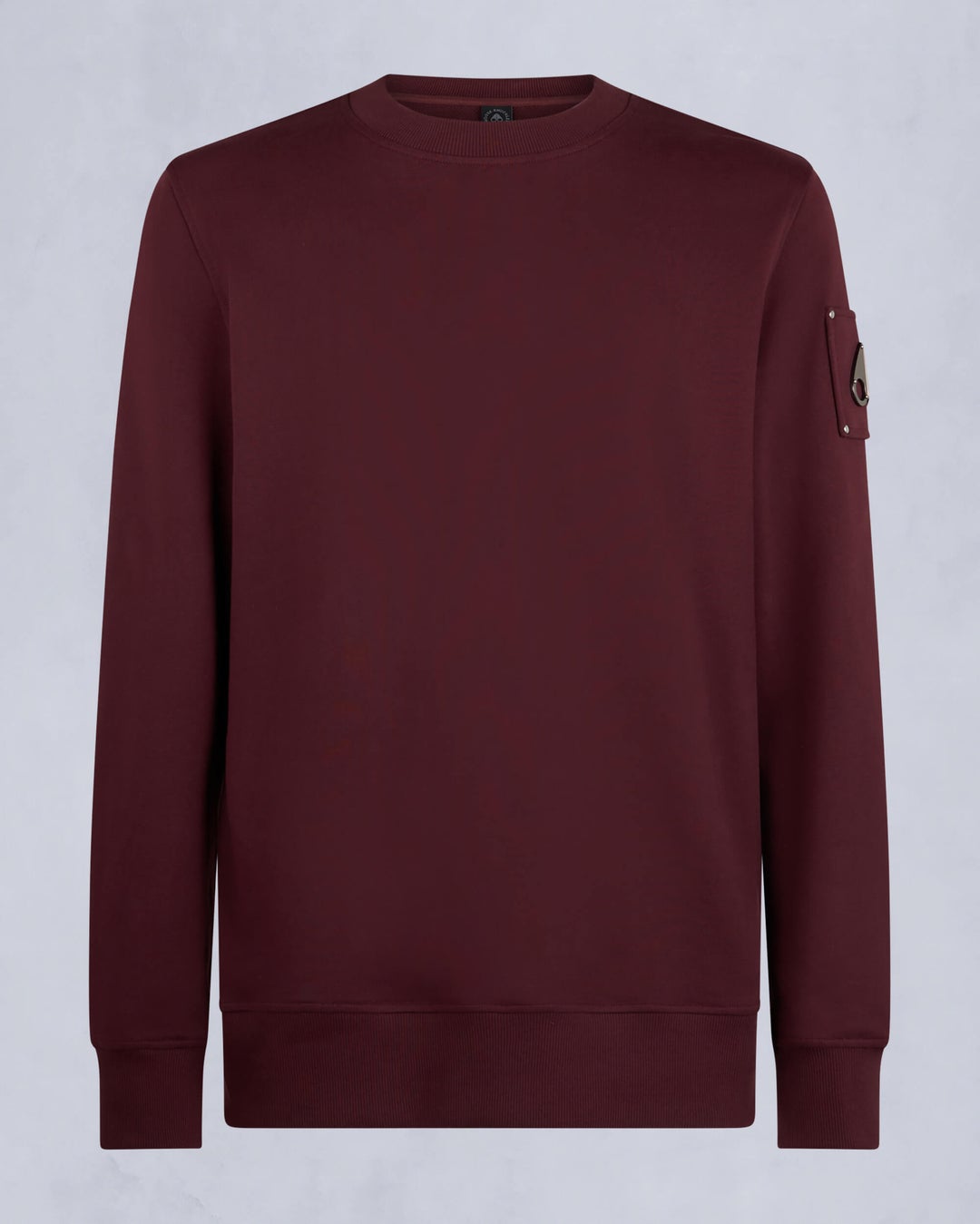 Burgundy Moose Knuckles Harstfield Men Sweatshirt | USA-PMORG4938