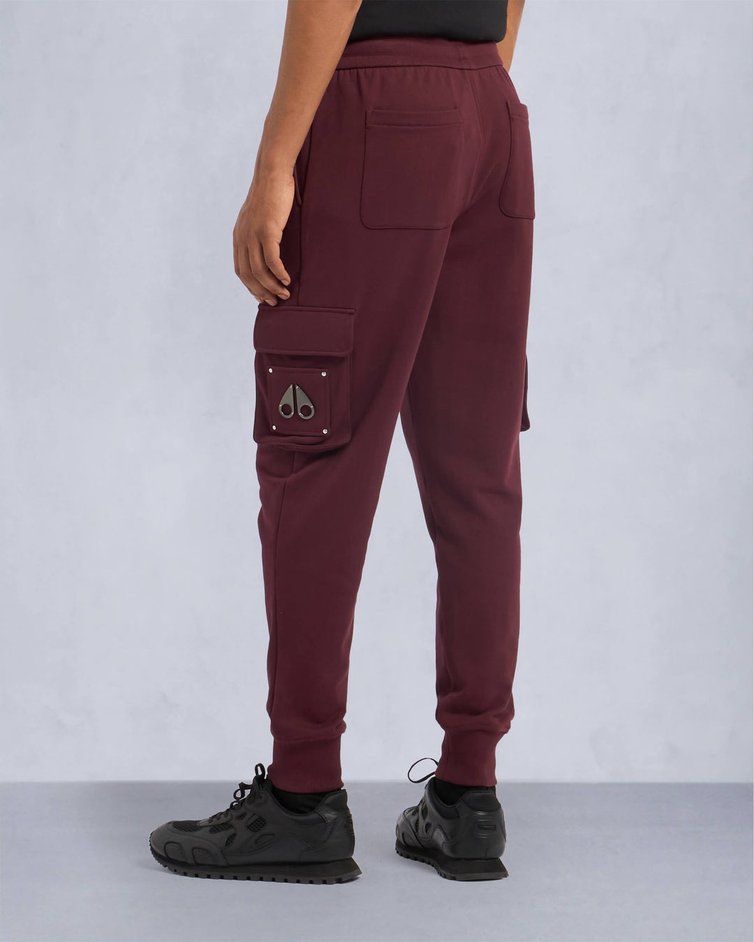 Burgundy Moose Knuckles Hartsfield Cargo Men Joggers | USA-LATRJ6480