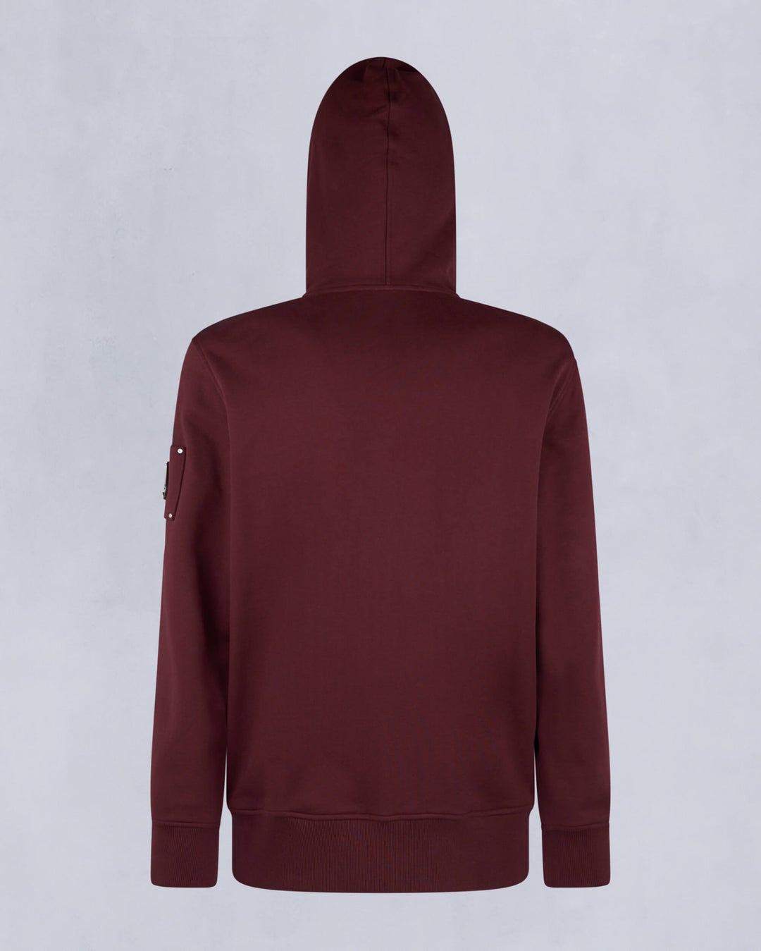 Burgundy Moose Knuckles Hartsfield Zip-up Men Hoodie | USA-PECLF0971