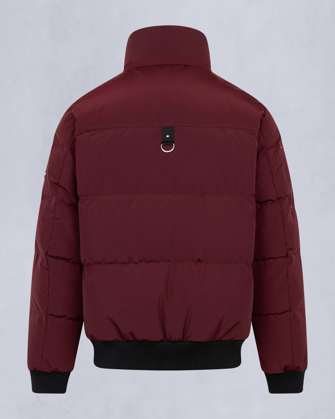 Burgundy Moose Knuckles High Point Men Bomber Jacket | USA-BAEDW8157