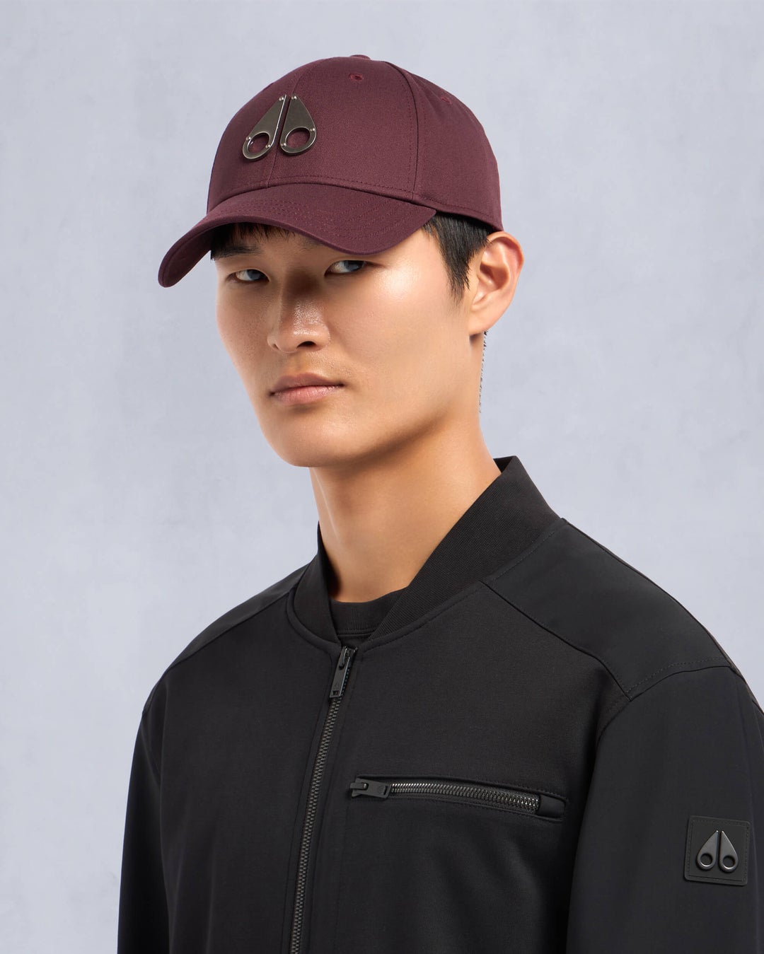 Burgundy Moose Knuckles Logo Icon Cap | USA-IVUTR9486