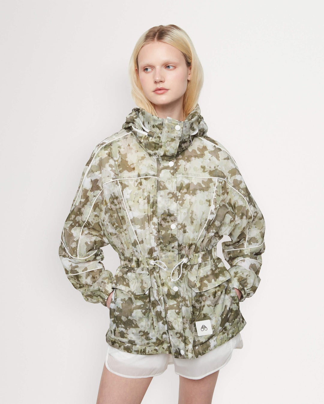 Camo Moose Knuckles Marcelle Windbreaker Women Rain Jacket | USA-KJEPR9768