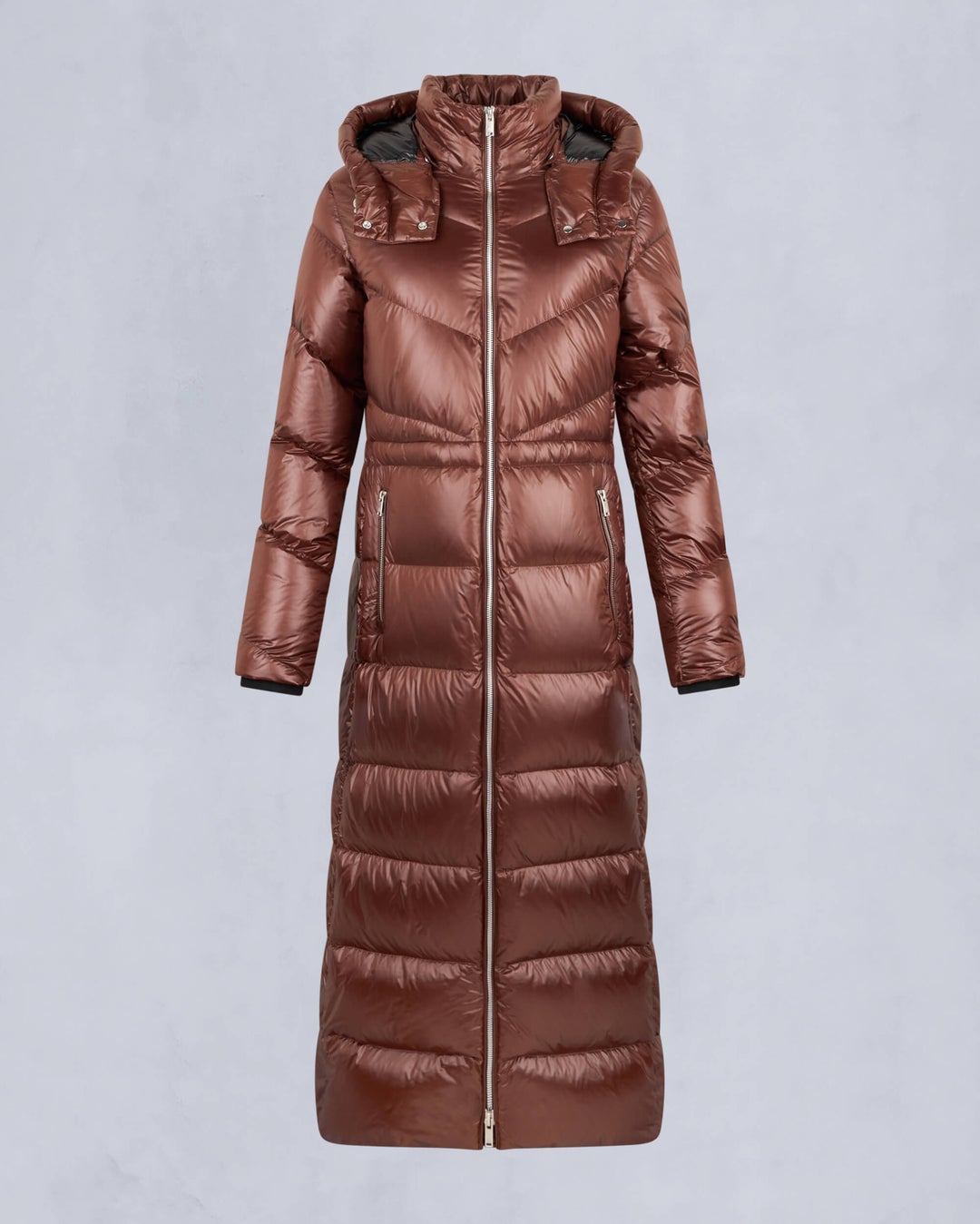 Chocolate Moose Knuckles Belle Cote Long Down Women Puffer Jacket | USA-ZMJDB7985