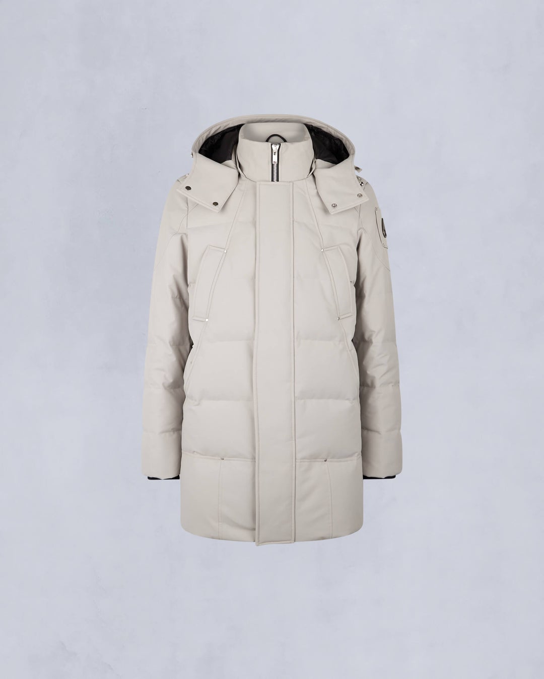 Cream Moose Knuckles Cloud Shearling Men Parka | USA-RQGPV7682