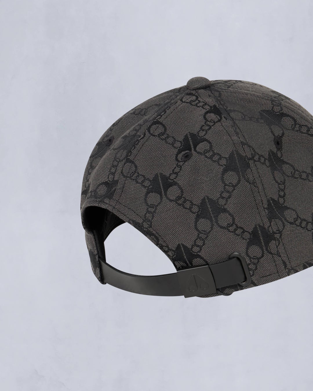 Dark Grey Moose Knuckles Monogram Logo Icon Cap | USA-CLFXO1594