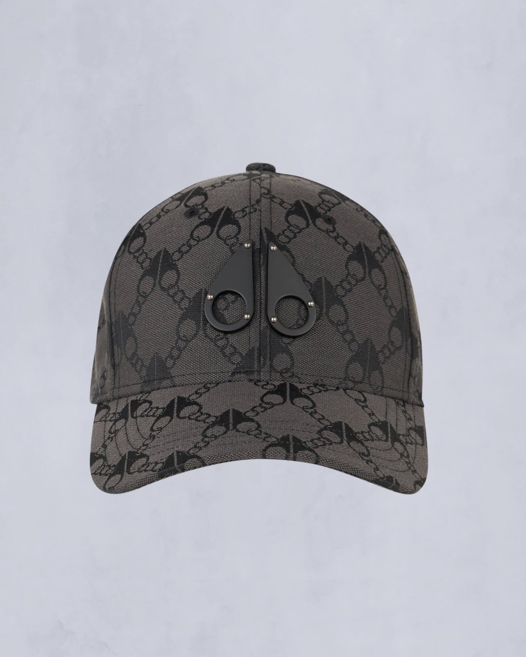 Dark Grey Moose Knuckles Monogram Logo Icon Cap | USA-CLFXO1594