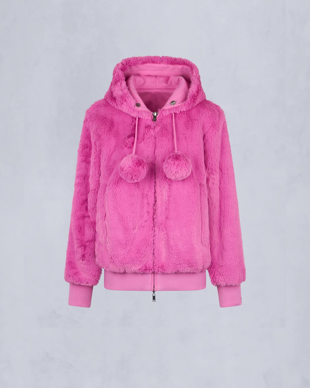 Fuchsia Moose Knuckles Mealy Reversible Bunny Women Hoodie | USA-VXOFK6280