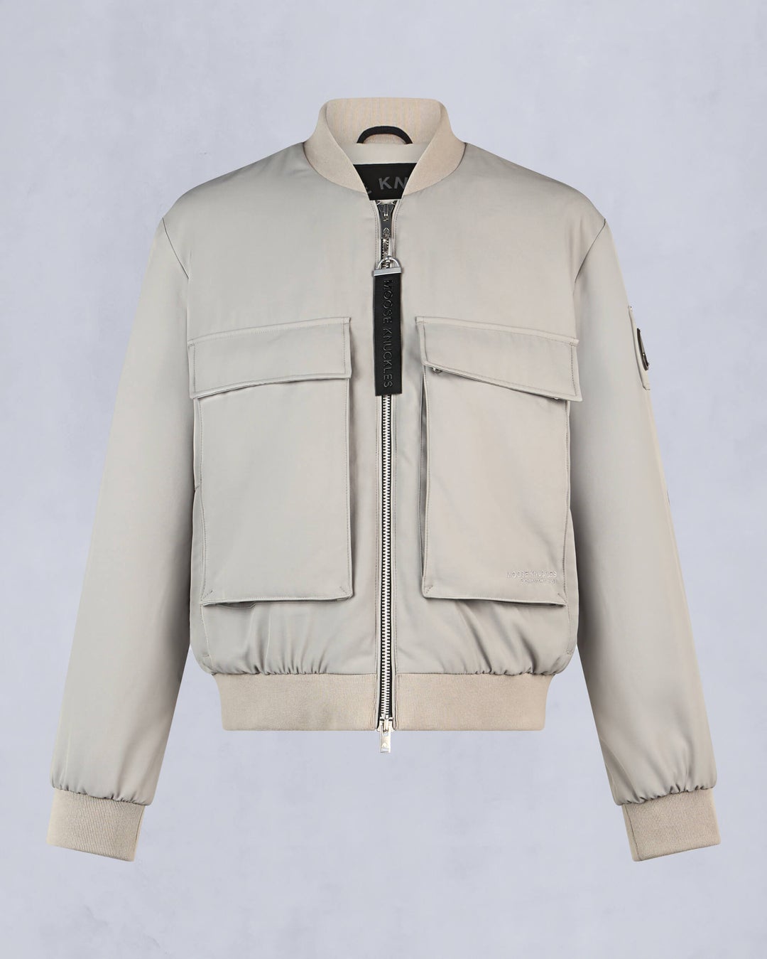 Grey Moose Knuckles Alder Twill Men Bomber Jacket | USA-URDNG2710