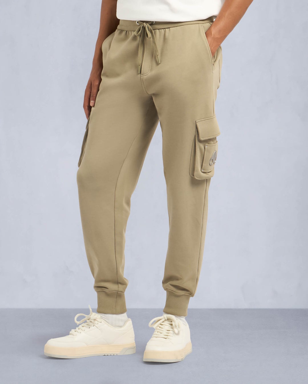 Khaki Moose Knuckles Hartsfield Cargo Men Joggers | USA-EFHQU0281