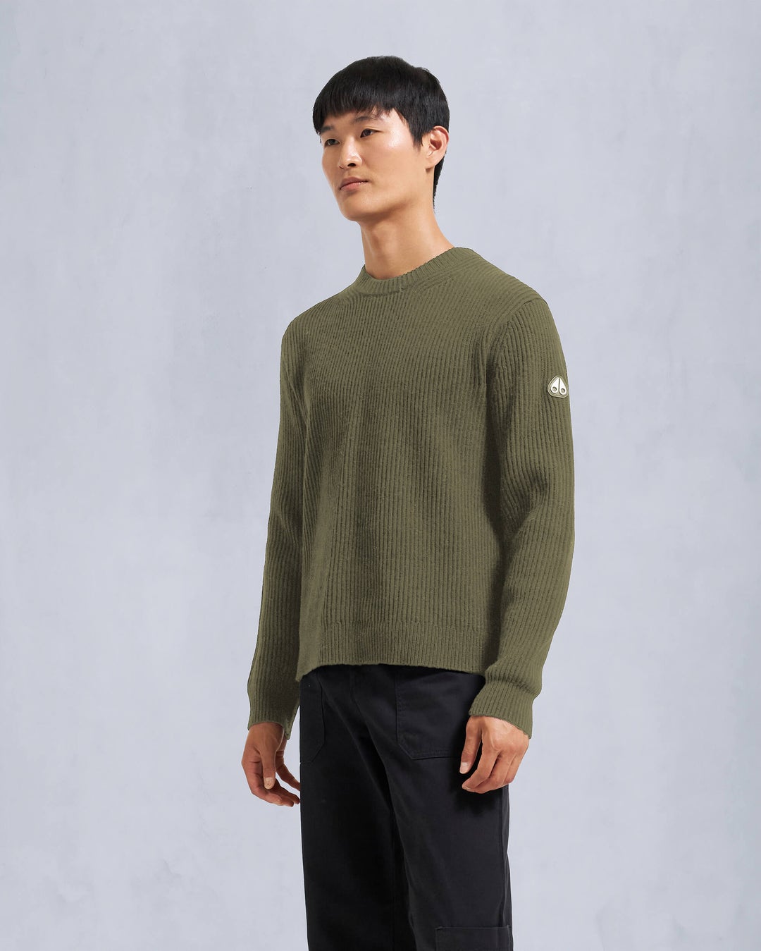 Khaki Moose Knuckles Ivo Men Sweater | USA-SGLCT4106