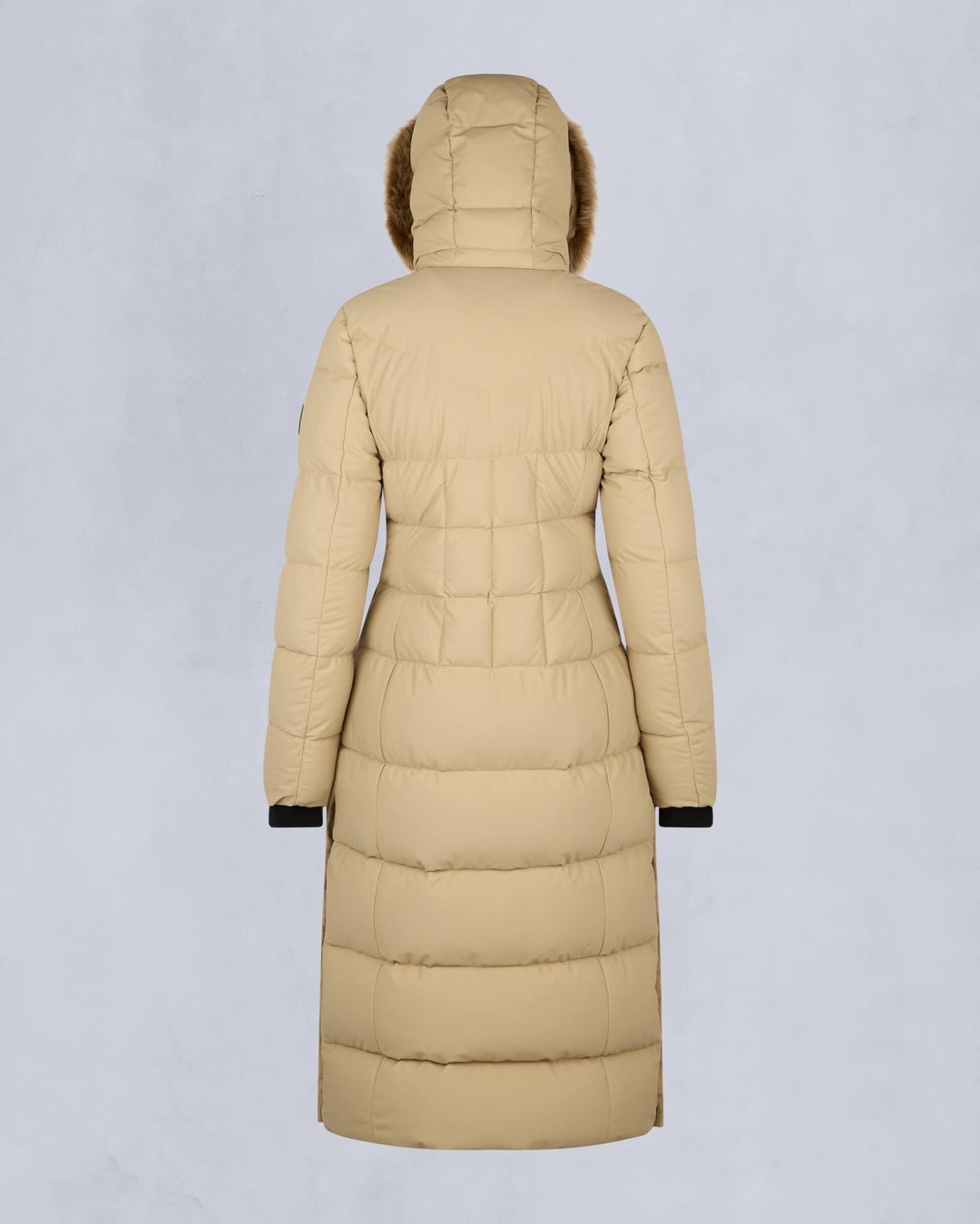 Khaki Moose Knuckles Jocada Shearling Long Women Parka | USA-AHKZN0825