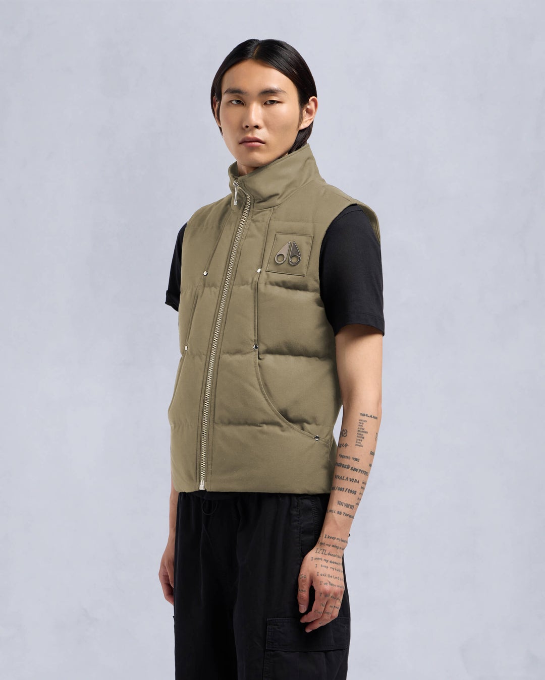 Khaki Moose Knuckles Montreal Men Vest | USA-FKIZU7238