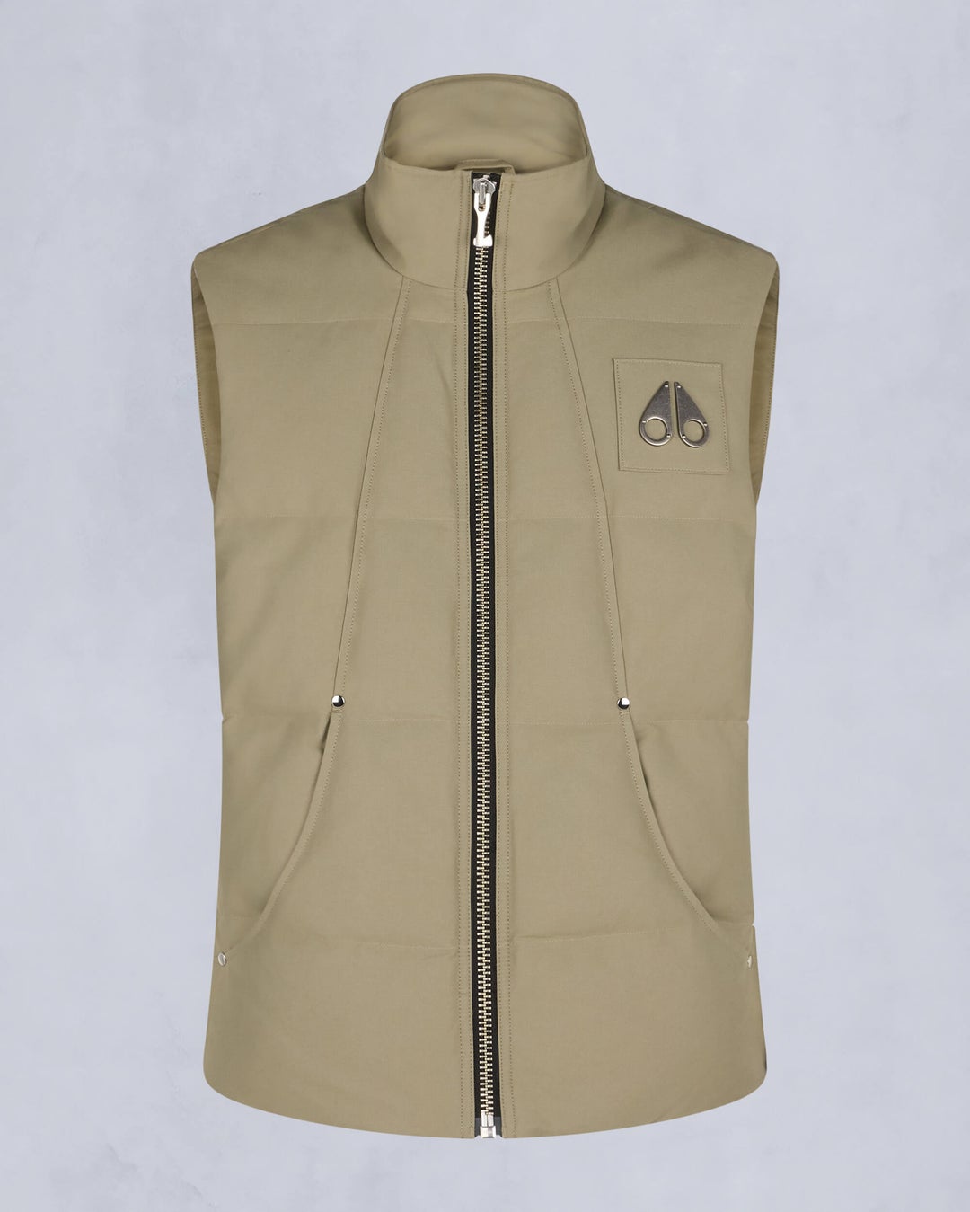 Khaki Moose Knuckles Montreal Men Vest | USA-FKIZU7238