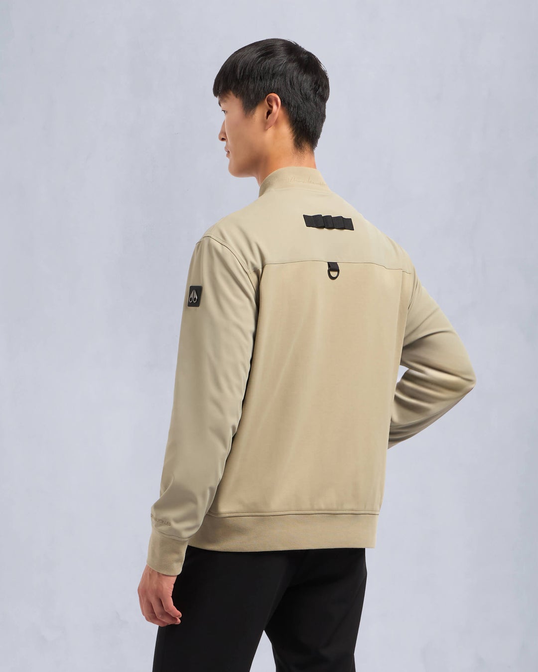 Khaki Moose Knuckles Perido Men Bomber Jacket | USA-ZDKSI8605