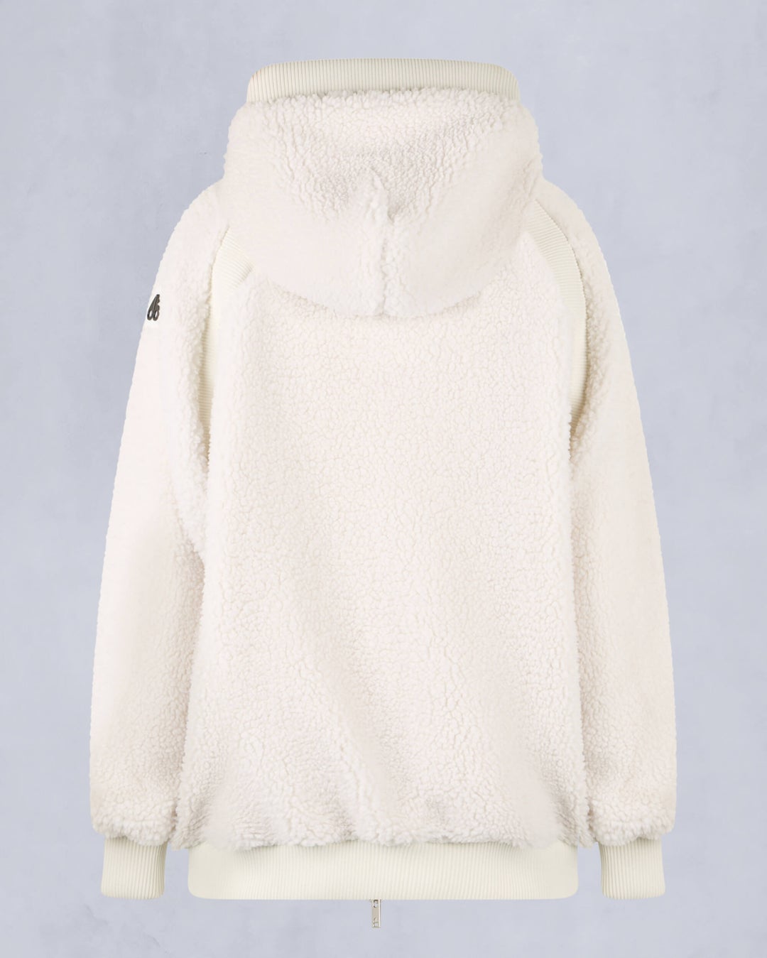 Light Beige Moose Knuckles Holland Sherpa Women Hoodie | USA-RHWEX0532